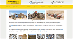 Desktop Screenshot of brauncewellquarries.co.uk