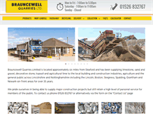 Tablet Screenshot of brauncewellquarries.co.uk